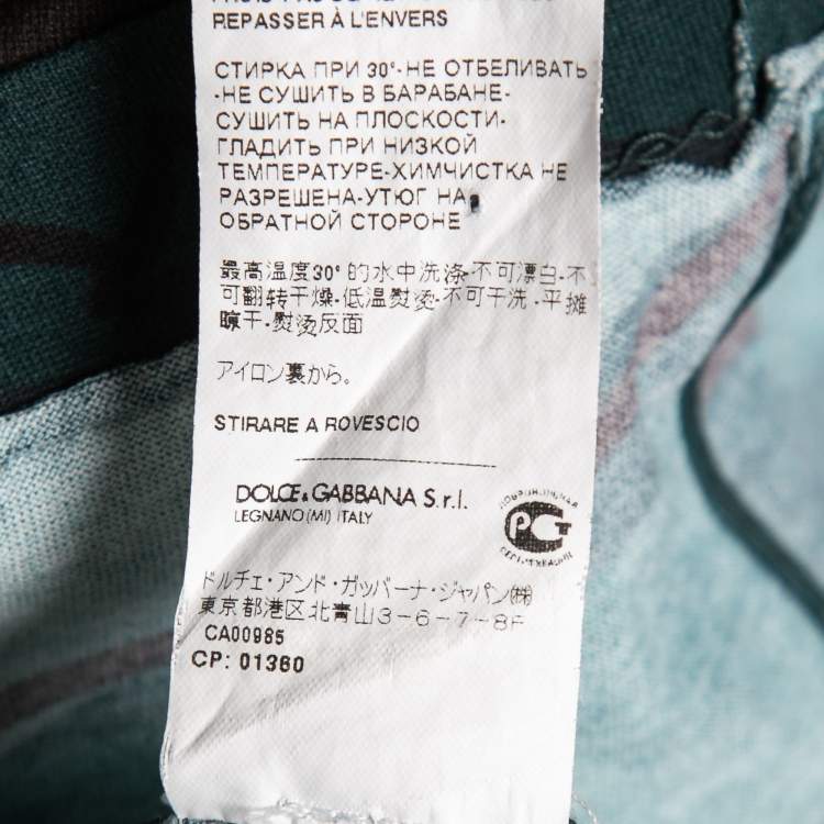 Pre Owned Dolce & Gabbana Multicolor Printed Crewneck T-Shirt S 