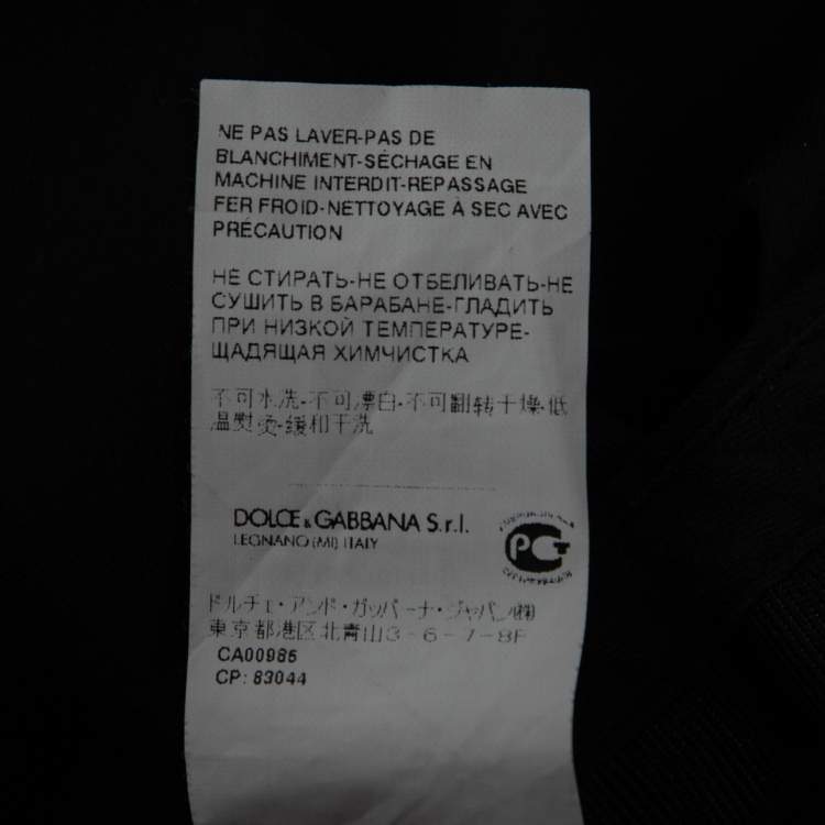 Pre Owned Dolce & Gabbana Black Crepe Wool Tailored Sicilia Suit M 