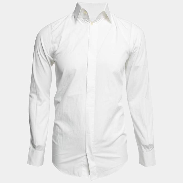 Pre Owned Dolce & Gabbana White Cotton Classic Shirt S