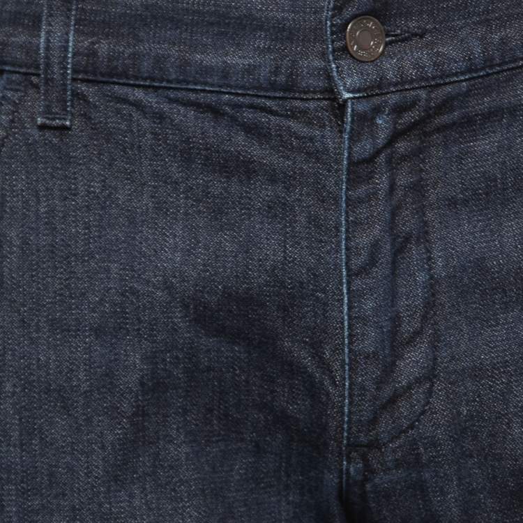 Pre Owned Dolce & Gabbana Deep Blue Denim Classic 16 Jeans L Waist 34"