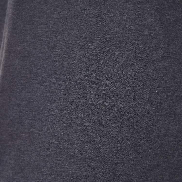 Pre Owned Dolce & Gabbana Grey Royal Printed Cotton Knit T Shirt S