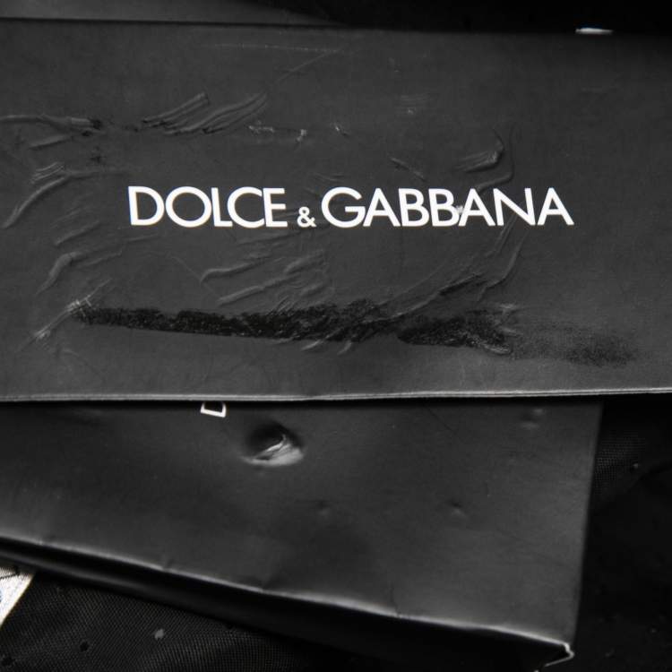 Pre Owned Dolce & Gabbana Black Dotted Jacquard Martini Blazer 2XL