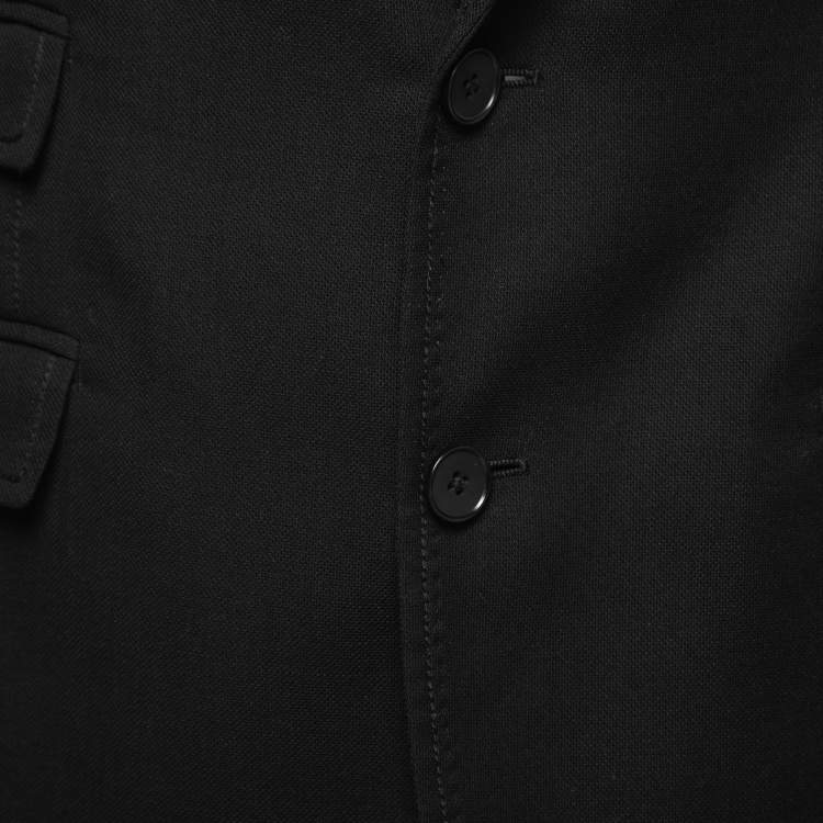 Pre Owned Dolce & Gabbana Black Wool Tailored Taormina Blazer L