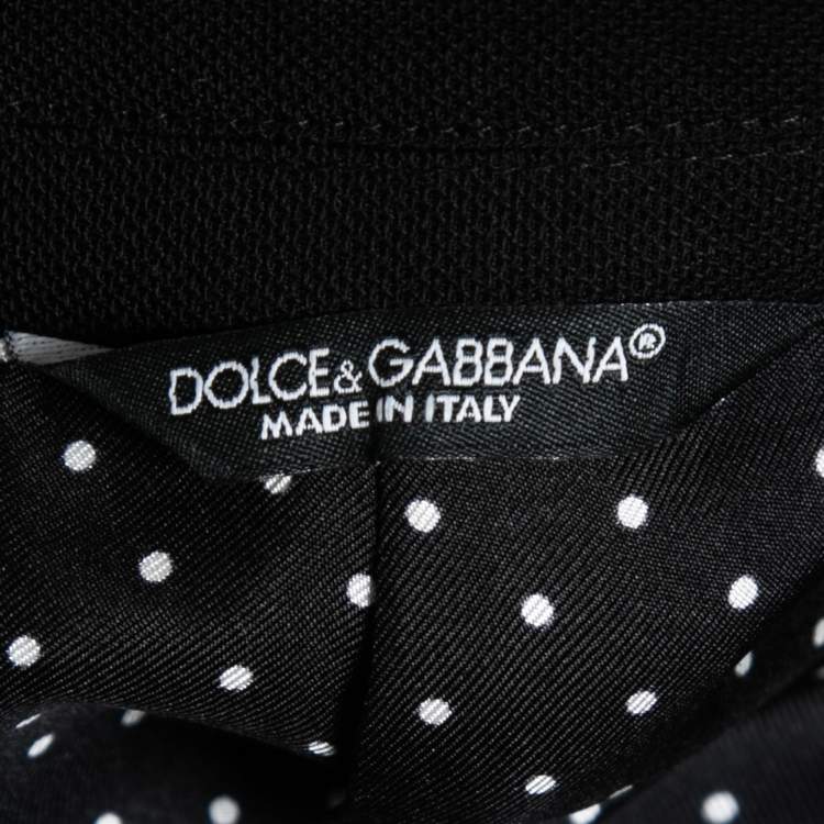 Pre Owned Dolce & Gabbana Black Wool Tailored Taormina Blazer L