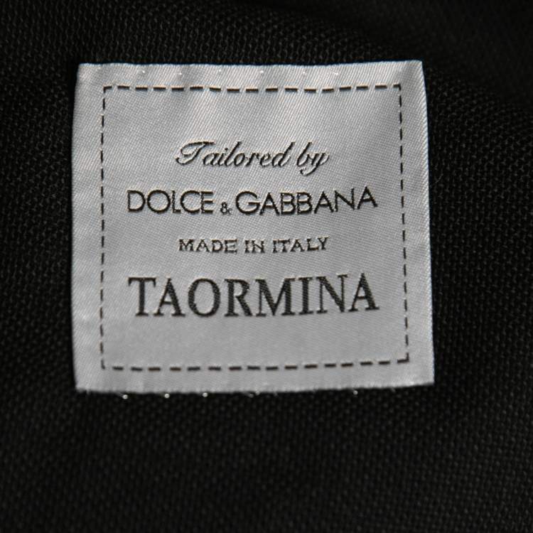 Pre Owned Dolce & Gabbana Black Wool Tailored Taormina Blazer L