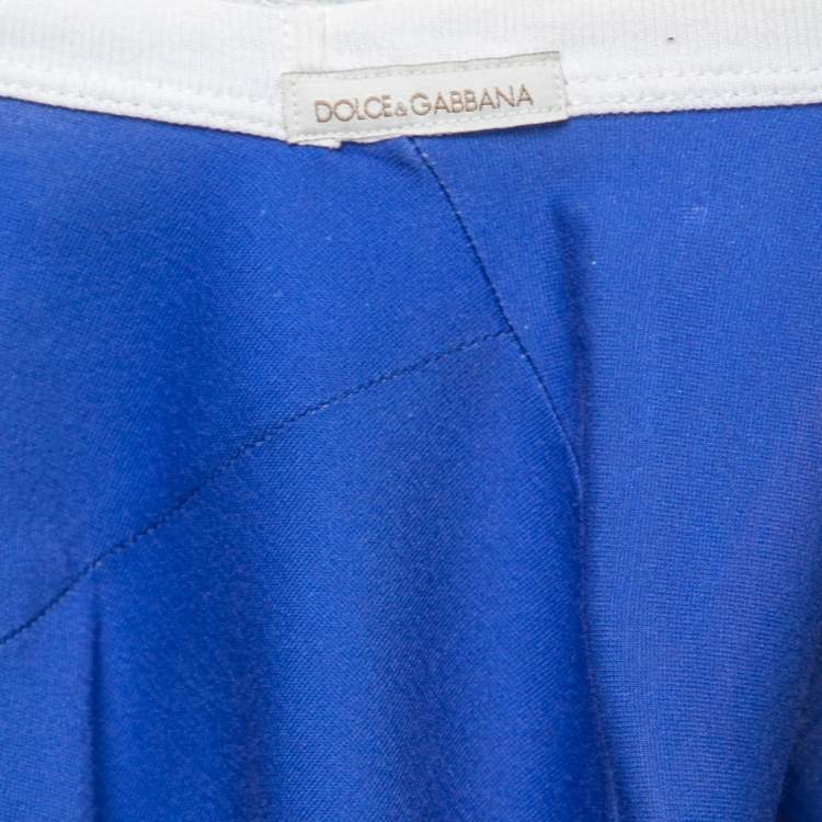 مملوكة مسبقًا Dolce & Gabbana Blue Printed Cotton T-Shirt M