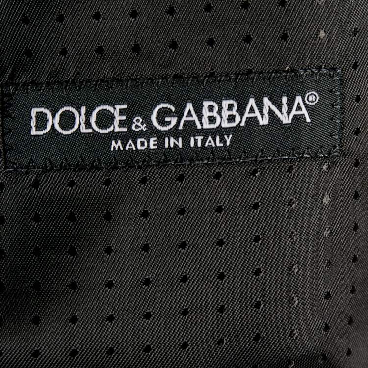 Pre Owned Dolce & Gabbana Grey Wool & Silk Vest & Pants XL