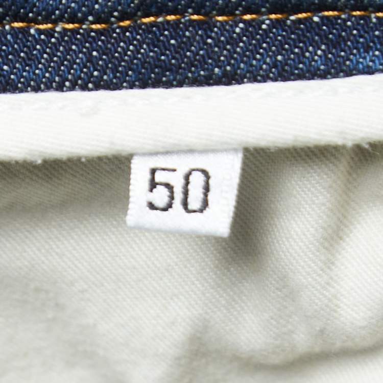 Pre Owned Dolce & Gabbana Blue Denim Skinny Jeans L Waist 34"