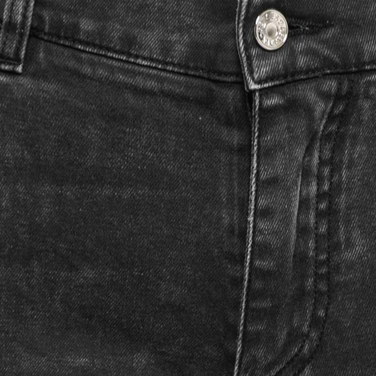 Pre Owned Dolce & Gabbana Grey Washed Denim Slim Fit Jeans M Waist 33"