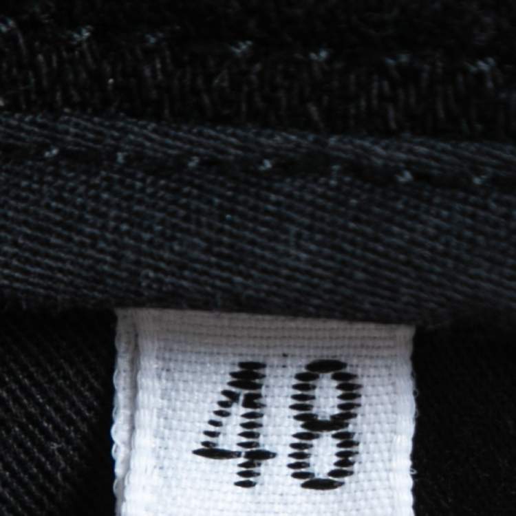 Pre Owned Dolce & Gabbana Black Washed Denim Bermuda Shorts M Waist 32"