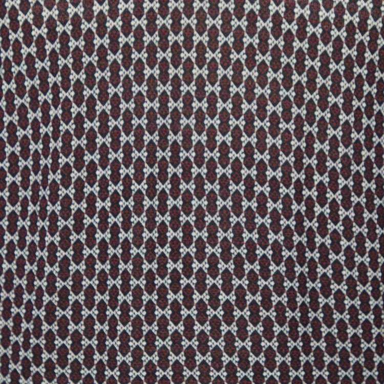 Pre Owned Dolce & Gabbana Multicolor Printed Virgin Wool V-Neck Pullover L