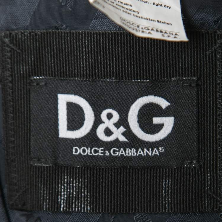 Pre Owned Dolce & Gabbana Green Cotton Single Breasted Blazer L