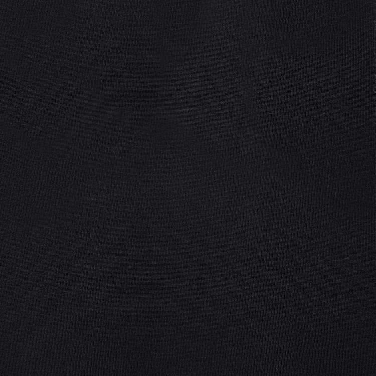 Pre Owned Dolce & Gabbana Black Cotton Knit V-Neck T-Shirt S