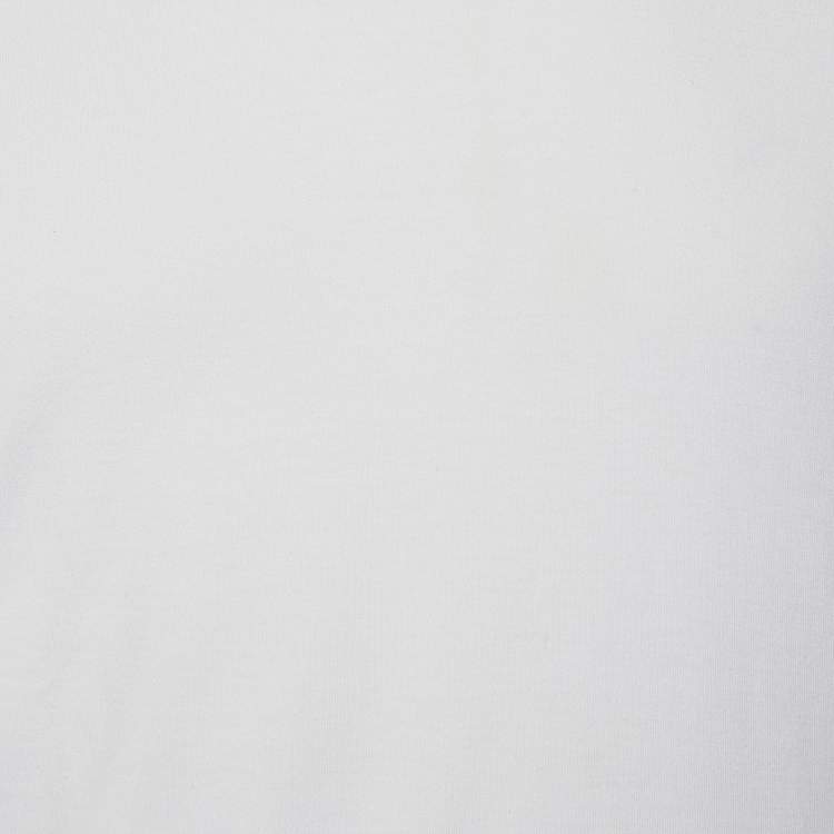 Pre Owned Dolce & Gabbana White Cotton Knit Round Neck T-Shirt S