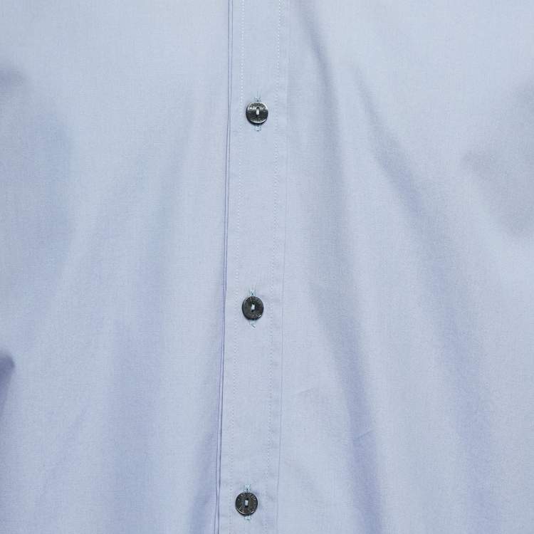 Pre Owned Dolce & Gabbana Blue Cotton Full Sleeve Martini Shirt XL