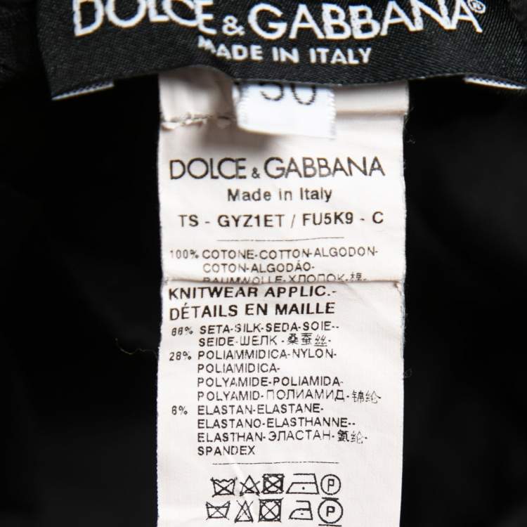 Pre Owned Dolce & Gabbana Black Cotton Joggers L