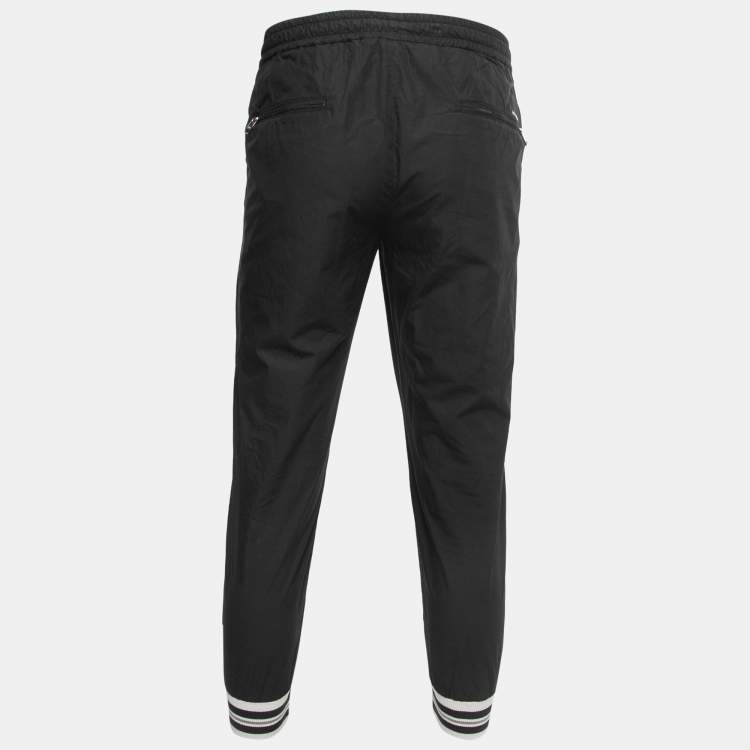 Pre Owned Dolce & Gabbana Black Cotton Joggers L