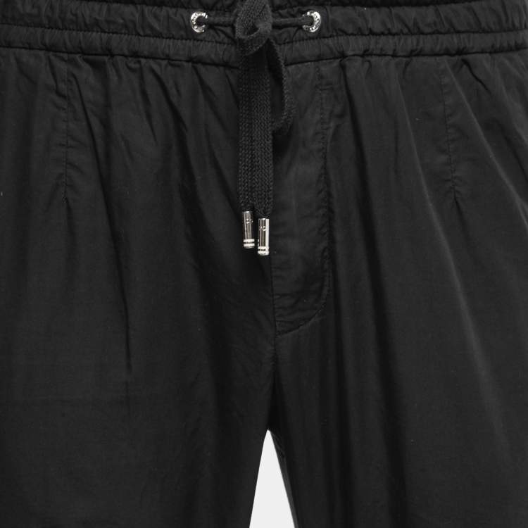 Pre Owned Dolce & Gabbana Black Cotton Joggers L