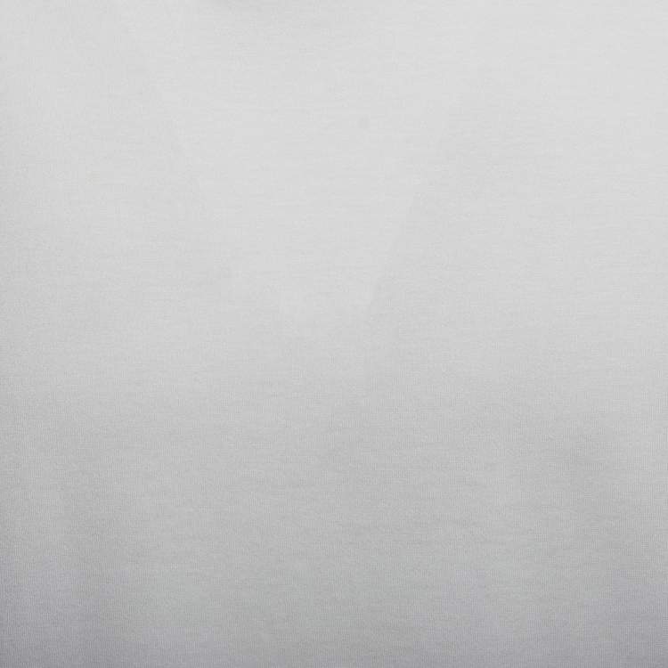 مملوكة مسبقًا Dolce & Gabbana White Cotton Crew Neck Half Sleeve T-Shirt XL