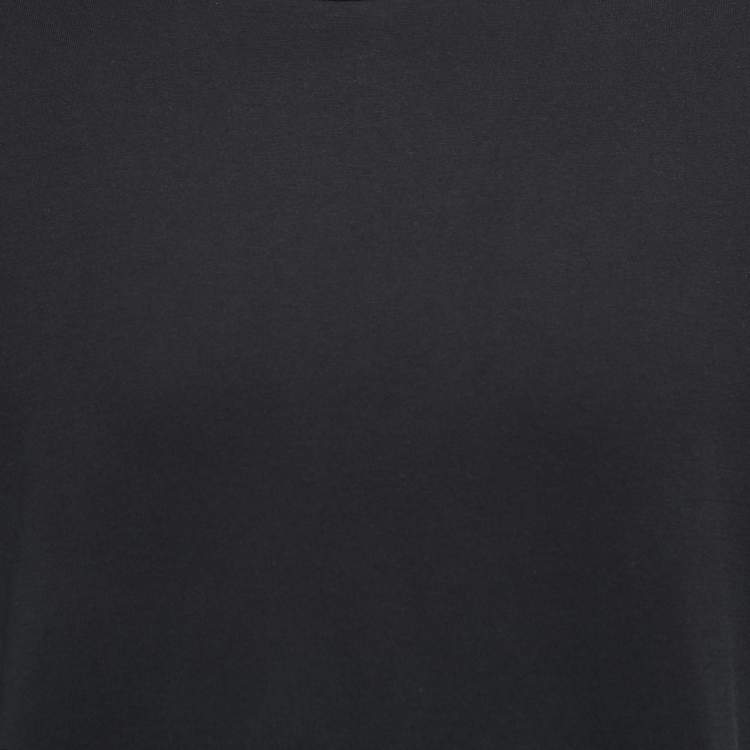 Pre Owned Dolce & Gabbana Black Cotton Crew Neck Half Sleeve T-Shirt XL