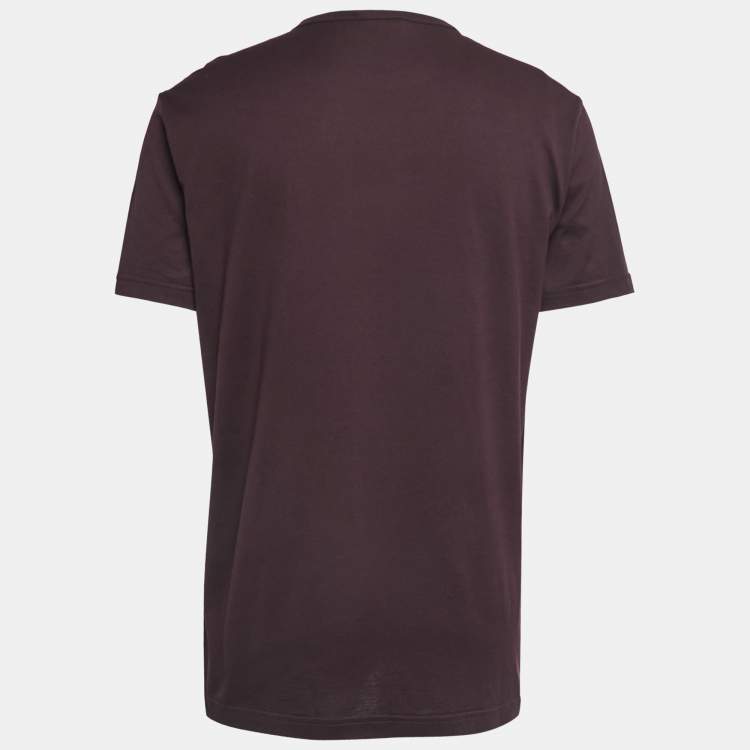 Pre Owned Dolce & Gabbana Brown Cotton Crew Neck Half Sleeve T-Shirt XXL