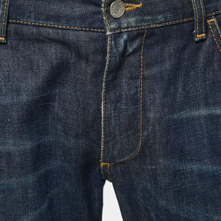 Pre Owned Dolce & Gabbana  Blue Denim 14 Straight Leg Jeans L Waist 32"