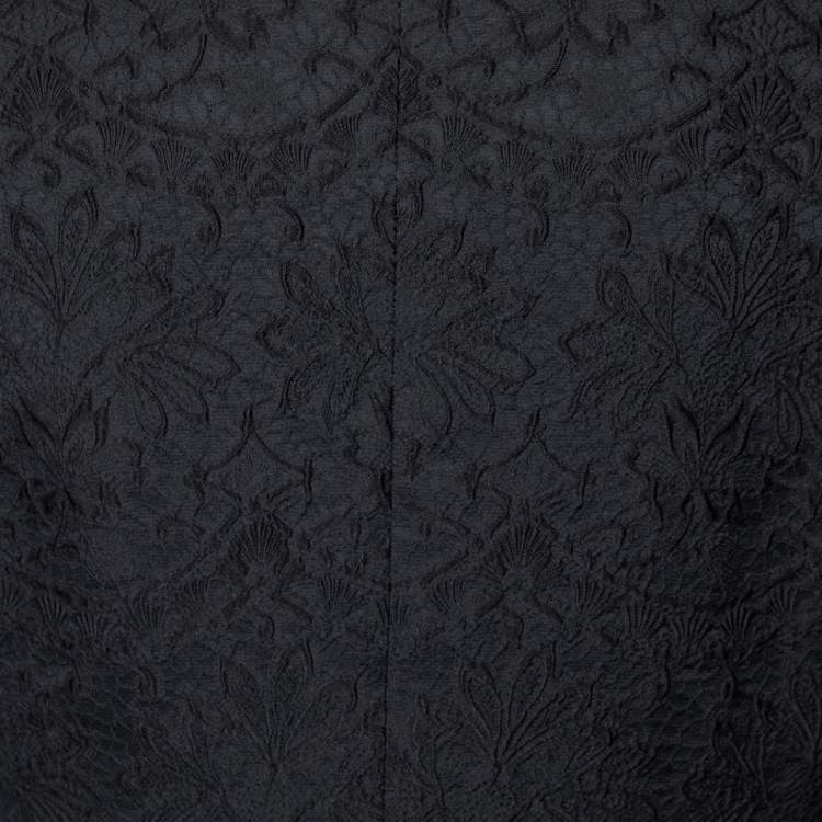 Pre Owned Dolce & Gabbana Black Jacquard Blazer L