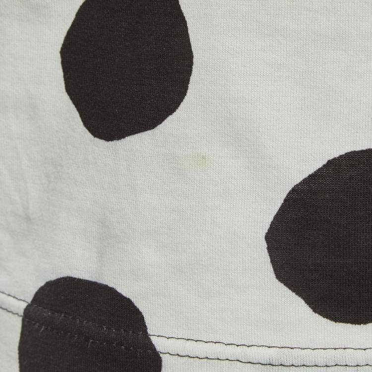 Pre Owned Dolce & Gabbana Multicolor All-Over Print Cotton V-Neck Half Sleeve T-Shirt S