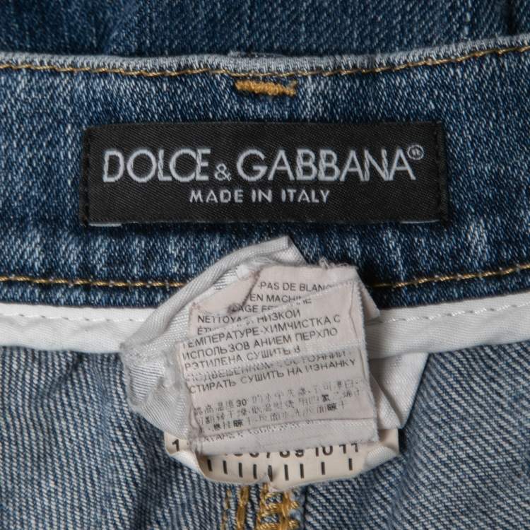 Pre Owned Dolce & Gabbana Blue Denim 14 Jeans Waist 33"