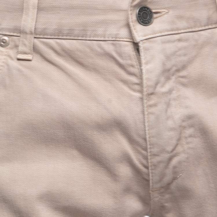 Pre Owned Dolce & Gabbana Light Brown Denim 14 Jeans M Waist 33"