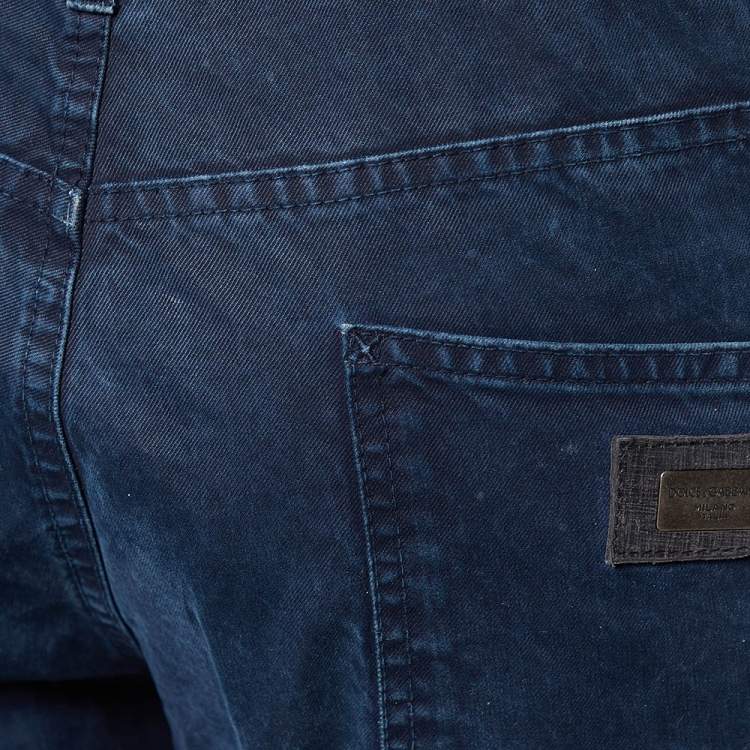Pre Owned Dolce & Gabbana Navy Blue Denim 14 Fit Jeans XL