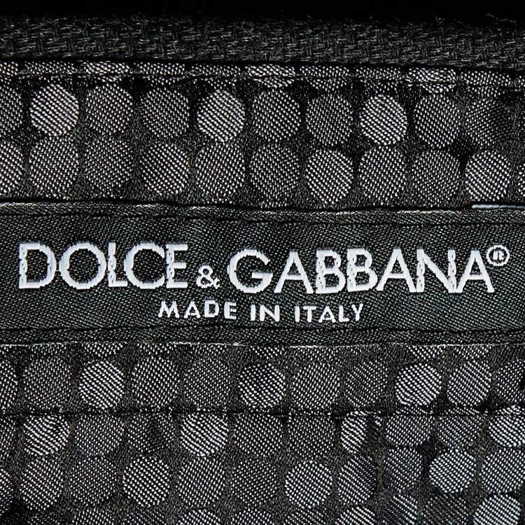 Pre Owned Dolce & Gabbana Black Cotton Blend Pants XL