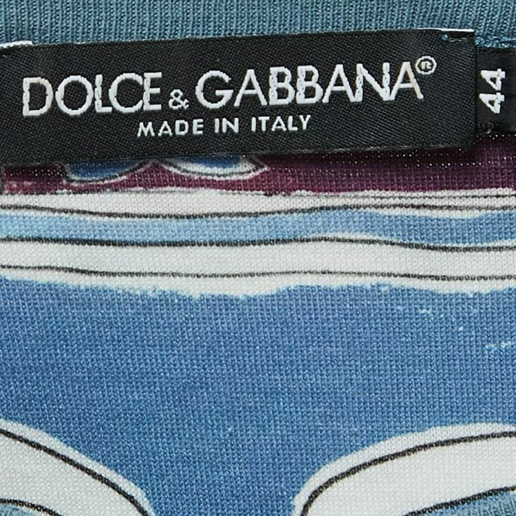 Pre Owned Dolce & Gabbana Multicolor Printed Crewneck T-Shirt XS