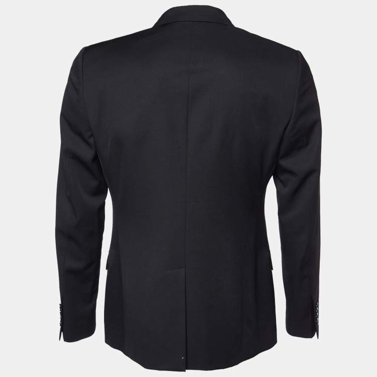 مملوكة مسبقًا Dolce & Gabbana Black Wool Double Breasted Blazer M