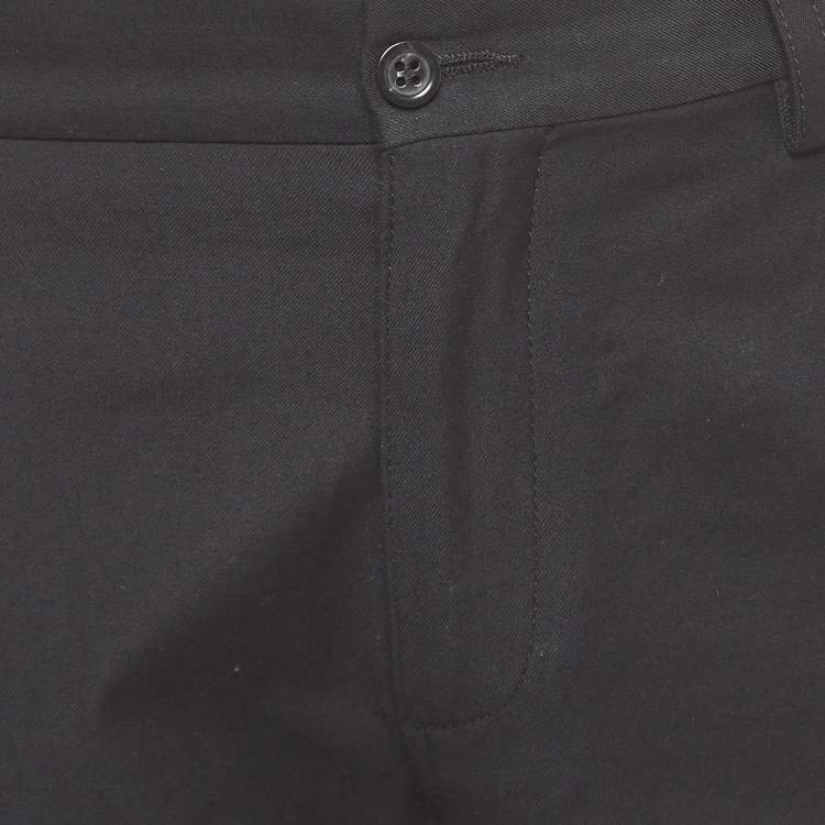 Pre Owned Dolce & Gabbana Black Wool Blend Slim Fit Pants M