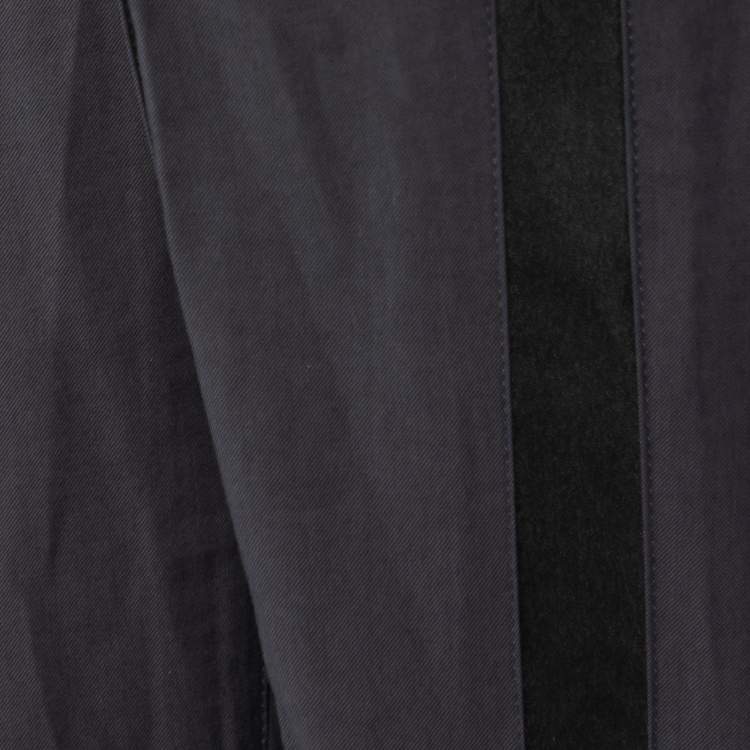 Pre Owned Dolce & Gabbana Black Wool & Silk Blend Tailored Pants M