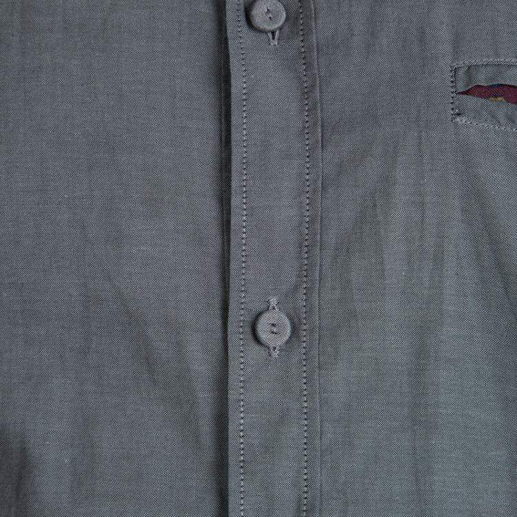 Pre Owned Dolce & Gabbana Grey Contrast Piping Detail Long Sleeve Button Front Shirt XXL