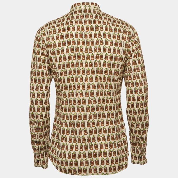 Pre Owned Dolce & Gabbana Multicolor Printed Cotton Sicilia Shirt L