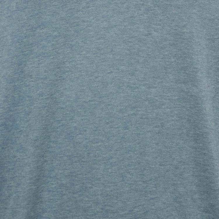 Pre Owned Dolce & Gabbana Blue Cotton Knit Sweatshirt M