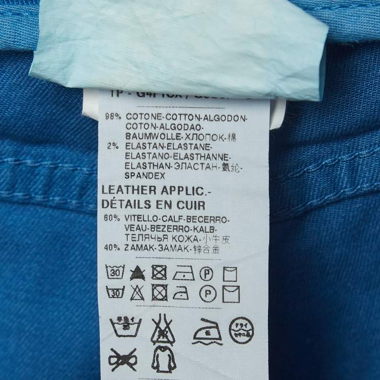 Pre Owned Dolce & Gabbana Blue Cotton Pants L