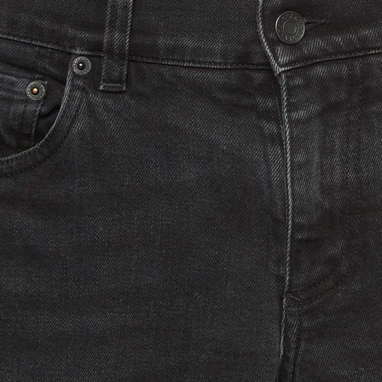 Pre Owned Dolce & Gabbana Black Denim Slim Fit Jeans S Waist 32"