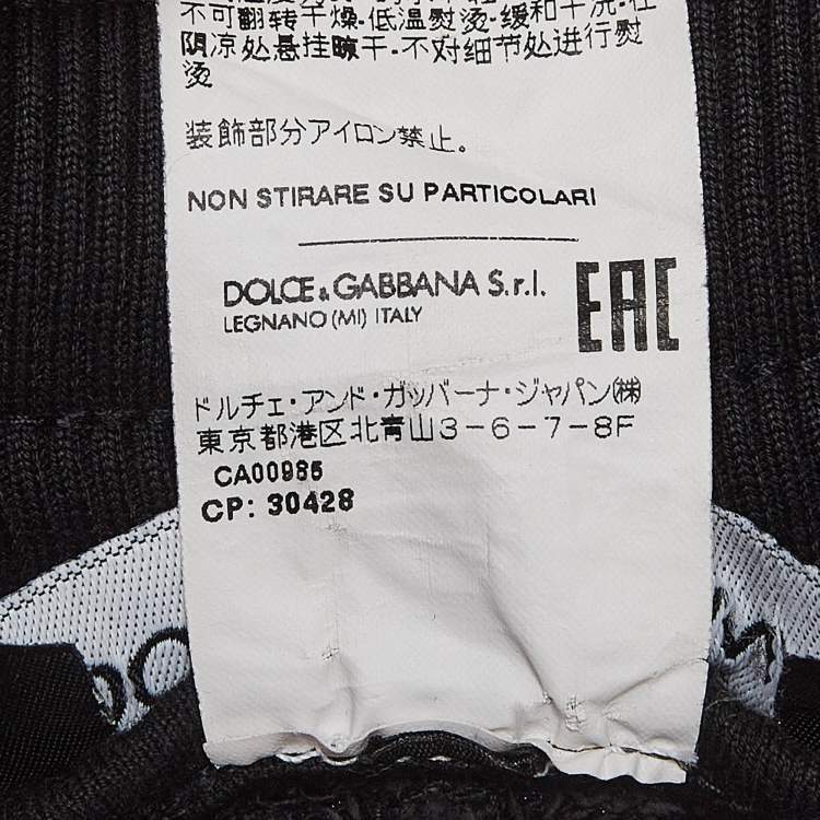 Pre Owned Dolce & Gabbana Black Cotton Knit Shorts XL