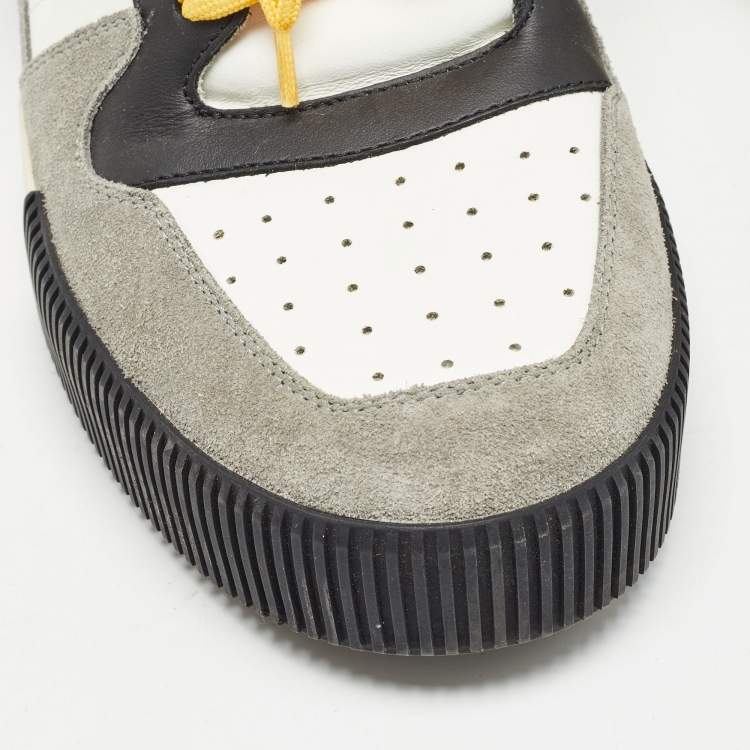 مملوكة مسبقًا Dolce & Gabbana Multicolor Leather High Top Sneakers Size 43.5