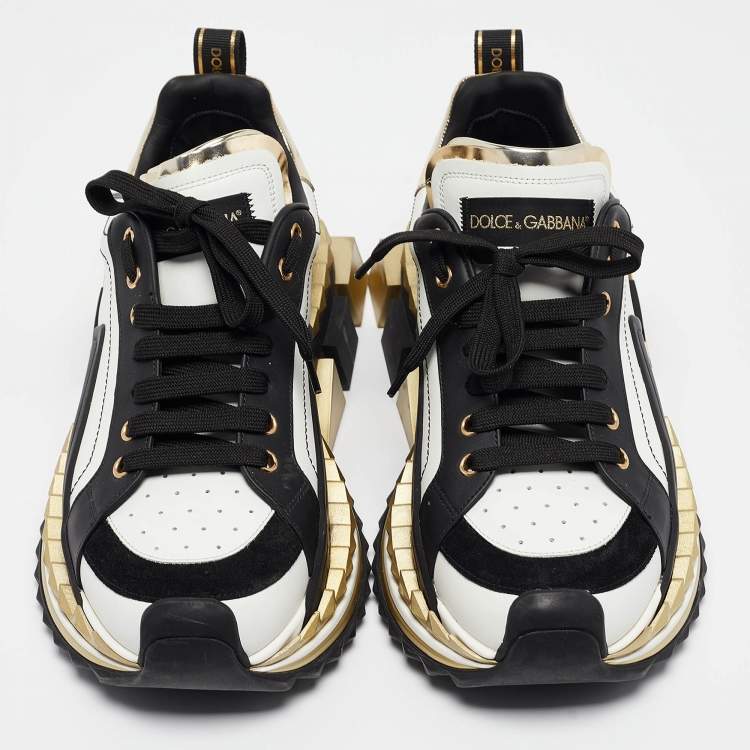 Pre Owned Dolce & Gabbana Multicolor Leather Super King Platform Sneakers Size 43