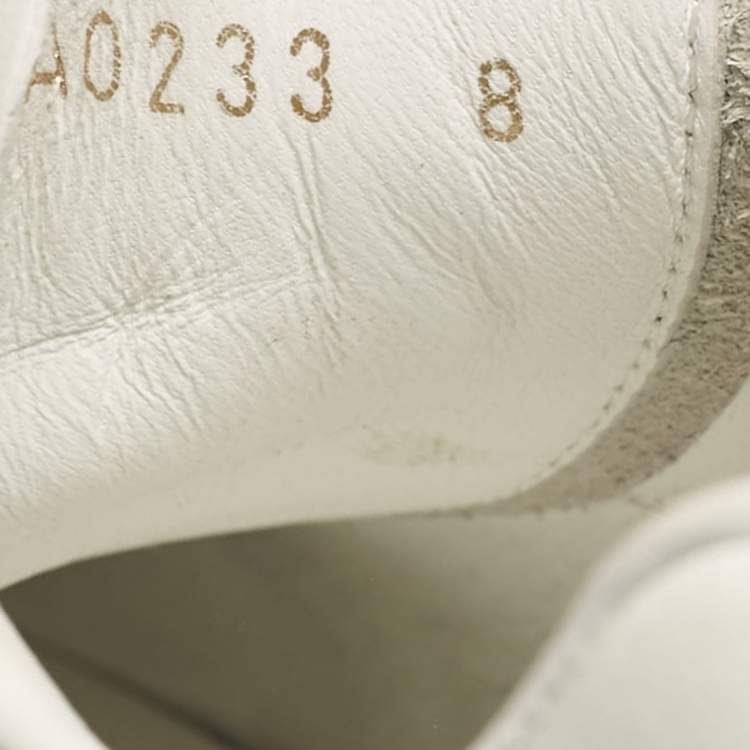 Pre Owned Dolce & Gabbana White Leather Daymaster Sneakers Size 42.5