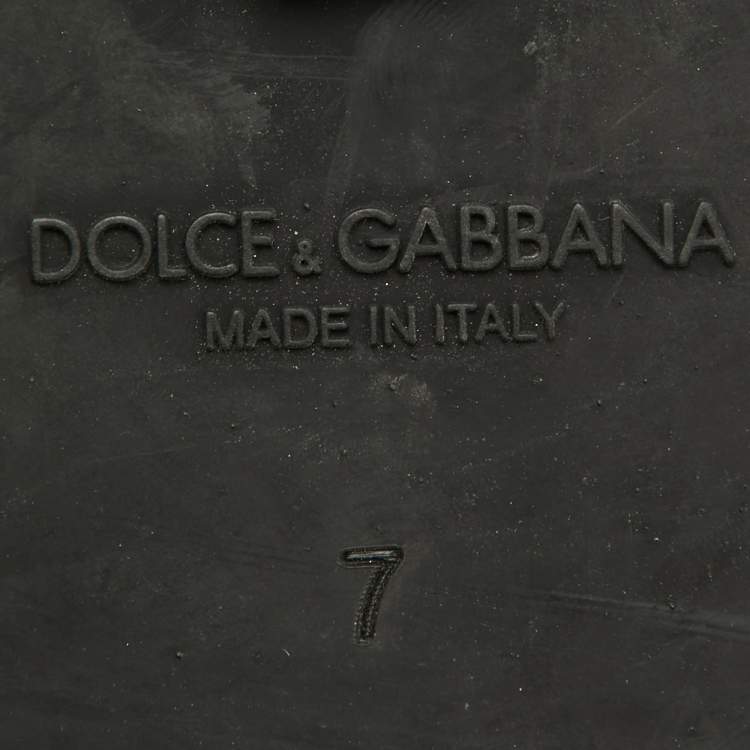Pre Owned Dolce & Gabbana Dark Brown/Burgundy Suede And Rose Velvet Derby Size 41