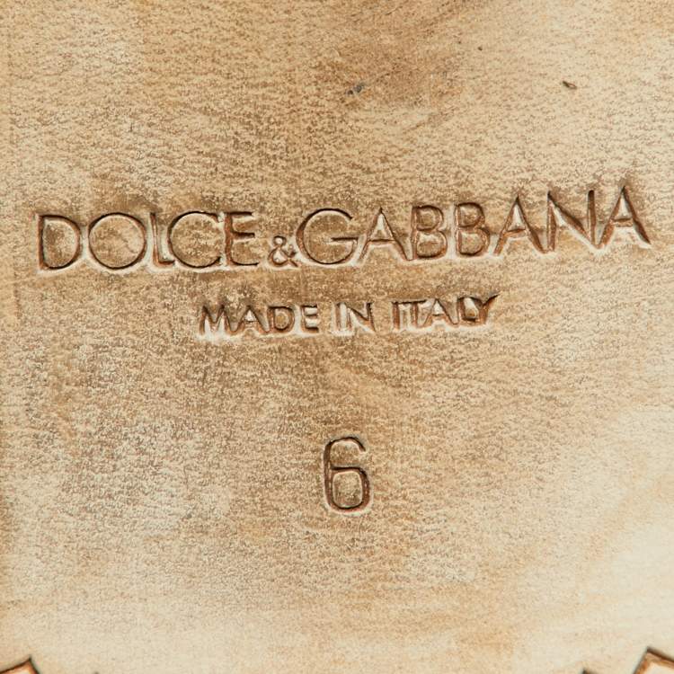 Pre Owned Dolce & Gabbana Multicolor Perforated Leather Lace Up Wingtip Brogue Derby Size 40