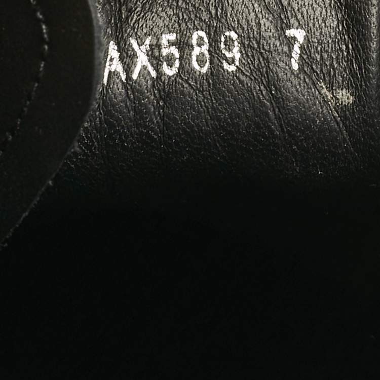 Pre Owned Dolce & Gabbana Black Leather Daymaster Sneakers Size 41