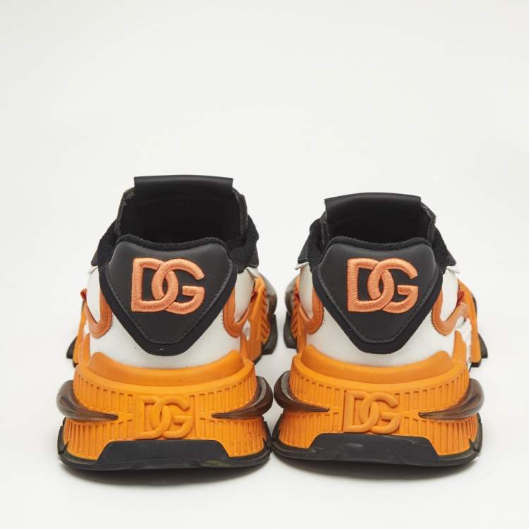 Pre Owned Dolce & Gabbana Multicolor Nylon and Leather Airmaster Sneakers Size 42