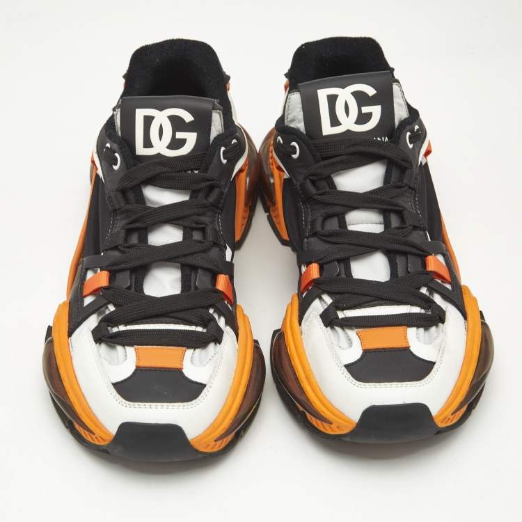 Pre Owned Dolce & Gabbana Multicolor Nylon and Leather Airmaster Sneakers Size 42